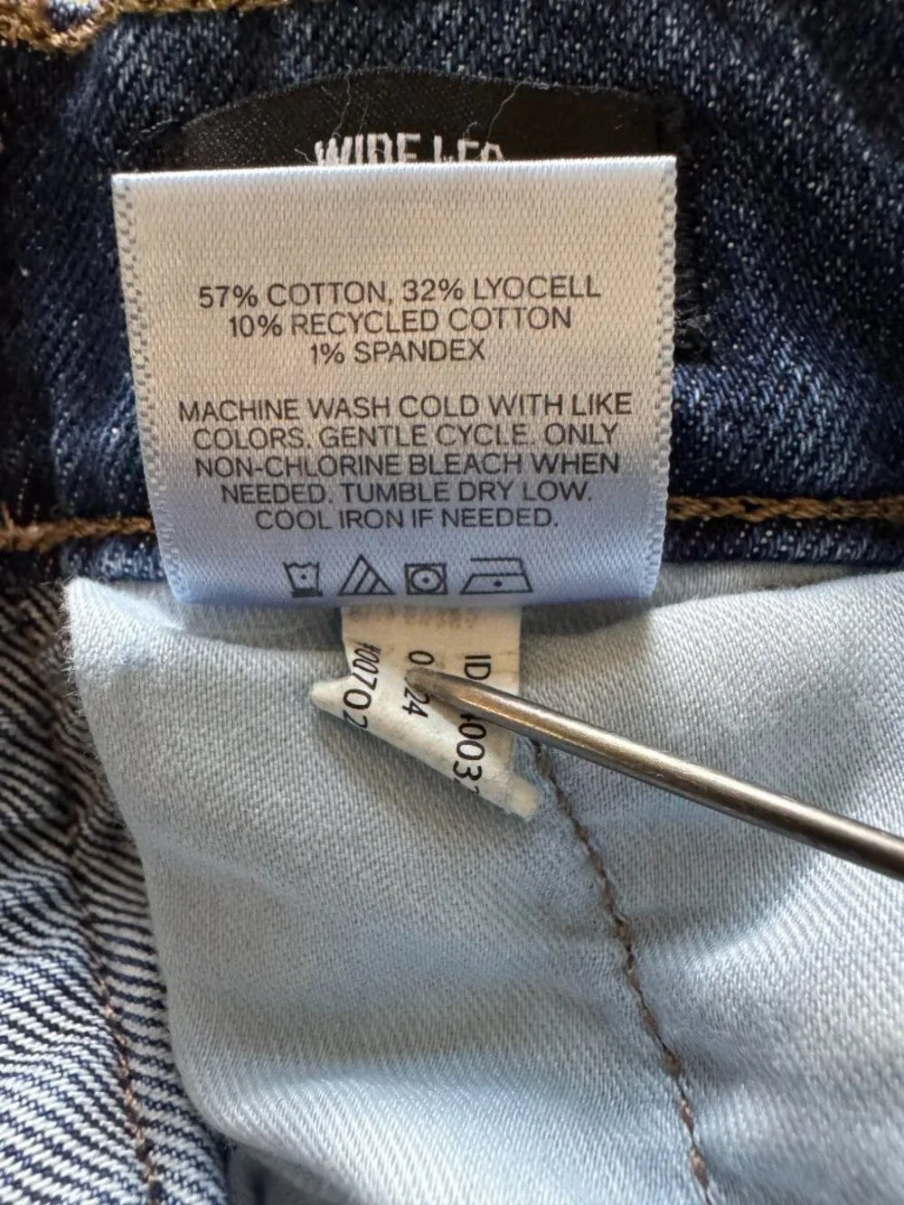 Express Wide Leg Jeans Womens 4R High Rise Stretch Medium Wash Denim - Picture 10 of 10